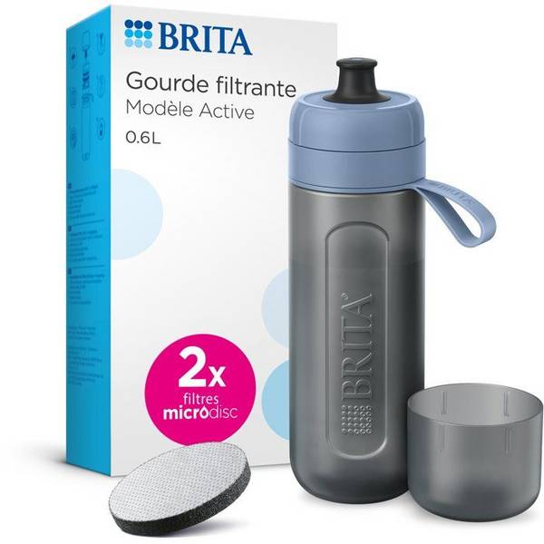 BRITA Actieve Filterwaterfles - 2 Microdiscs Inbegrepen - Pastel Groen