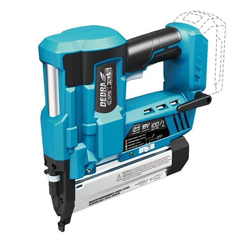 Dedra DED7053 Accu Nagel-/Lijmpistool 18V 2-in-1-0
