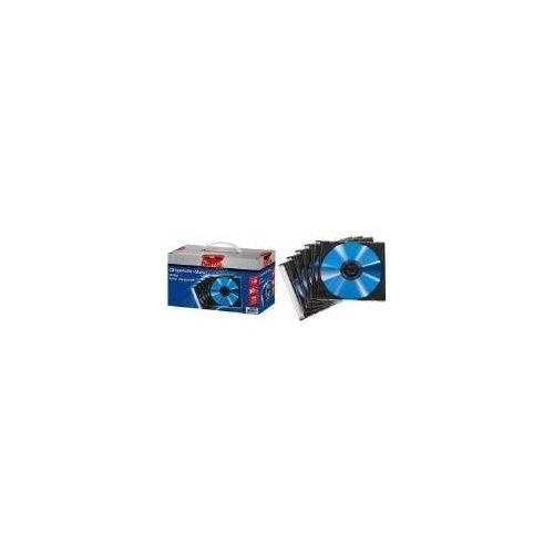 Hama Slim Jewel Case voor Geheugen CD - Transparant-Zwart (Verpakking van 50) (00051269)-0