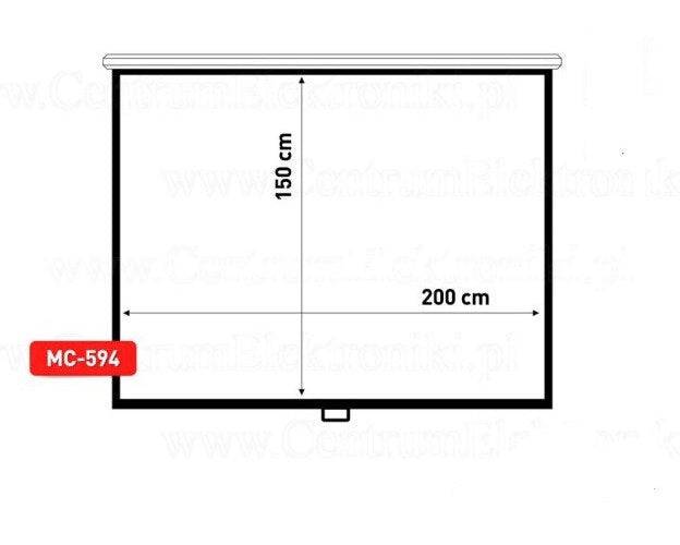 Maclean MC-594 Projectiescherm 2,54 m (100) 4:3-0