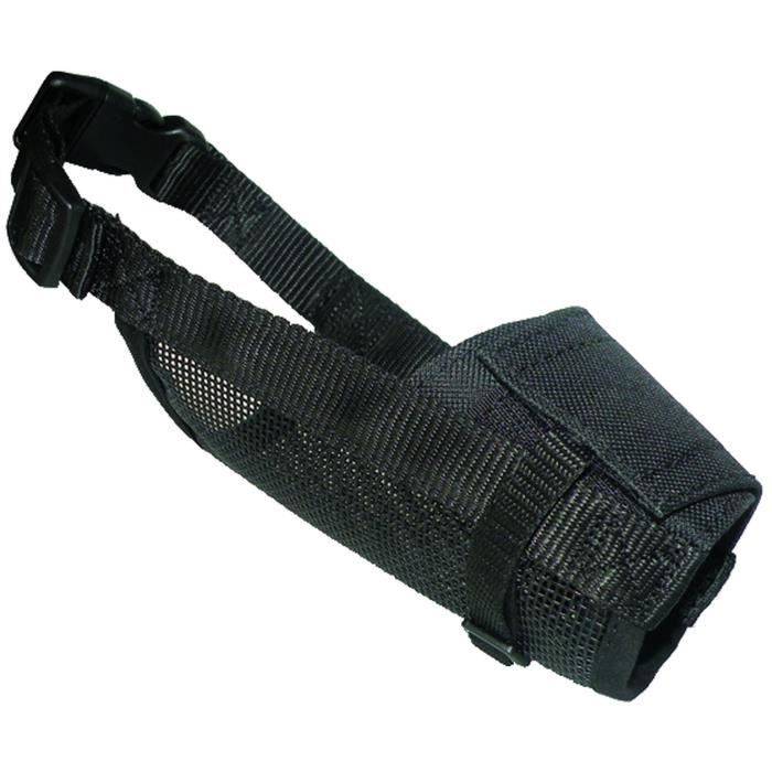 YAGO Zwarte Nylon Muilkorf voor Grote Honden - Ademend Gaas-0