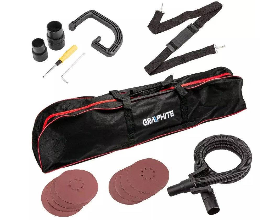 Graphite Gipsgrinder 600W 225 mm + Tas-1