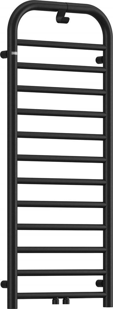 Deante Badradiator 121 cm Water-Electric Laag Koolstofstaal Nero AGI NG41-0