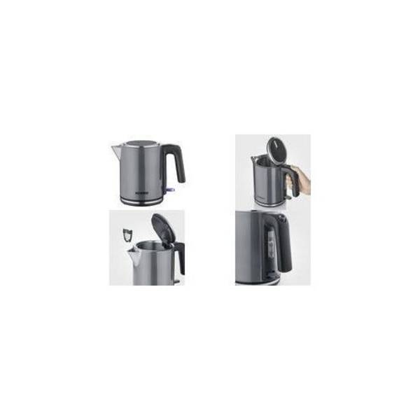Severin Draadloze Waterkoker 1 L 2400 W 360-Graden Draaischijf - Deksel (9574)