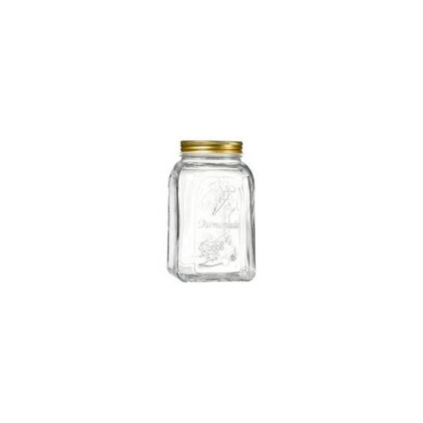 Ritzenhoff & Breker "Homemade" Opbergpot - 0,3 Liter - Glas - Vierkante Vorm - 6 Stuks (807547)