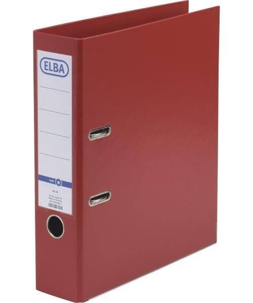 ELBA rado star binder 80 mm rugbreedte rood DIN A4 PP binnenkant doorzichtige pocket vervangbaar insert (10468 RO)-0