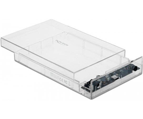 DeLOCK Externe Behuizing voor 3,5" SATA HDD USB Type-C SATA 6 Gb/s 42623 6Gb/s-0