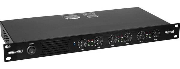 OMNITRONIC XDA-1206 6-Kanaals Class-D Versterker (10451638) 6-Kanal