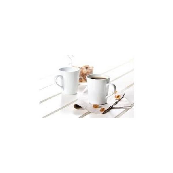 Ritzenhoff & Breker VIO Koffiemok 300 ml, witte porselein, vaatwasserbestendig, set van 6 (423501)