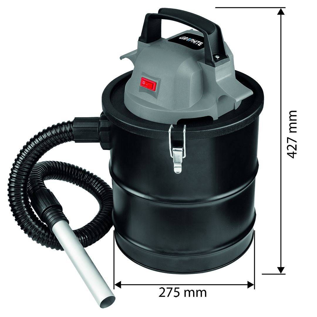 GRAPHITE 58GE125 Asstofzuiger 18V 15 L-4