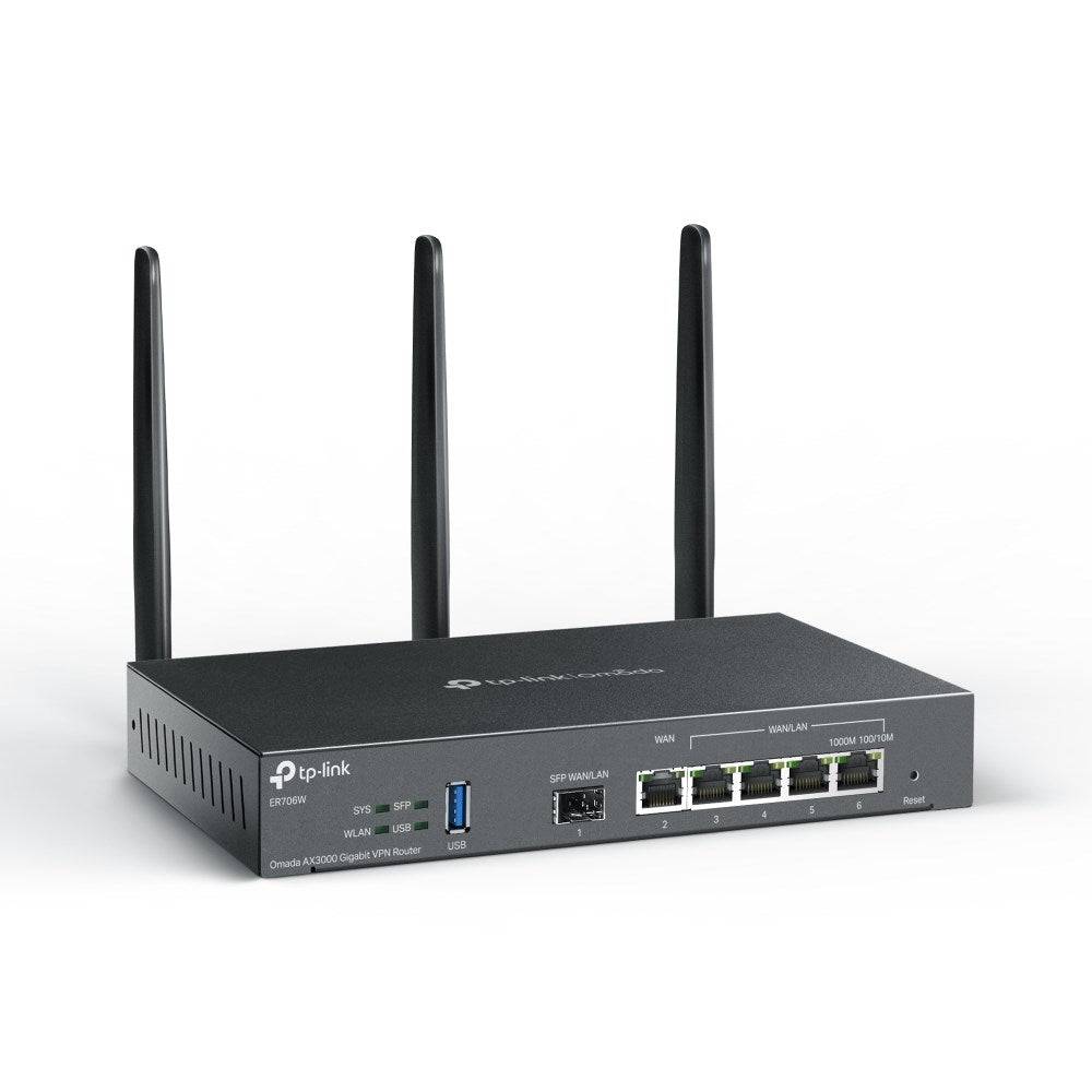TP-Link Omada ER706W V1 - Draadloze Router - 4-Poort Switch - Wi-Fi 6 - Dual-Band 4-Port-Switch 1GbE-1