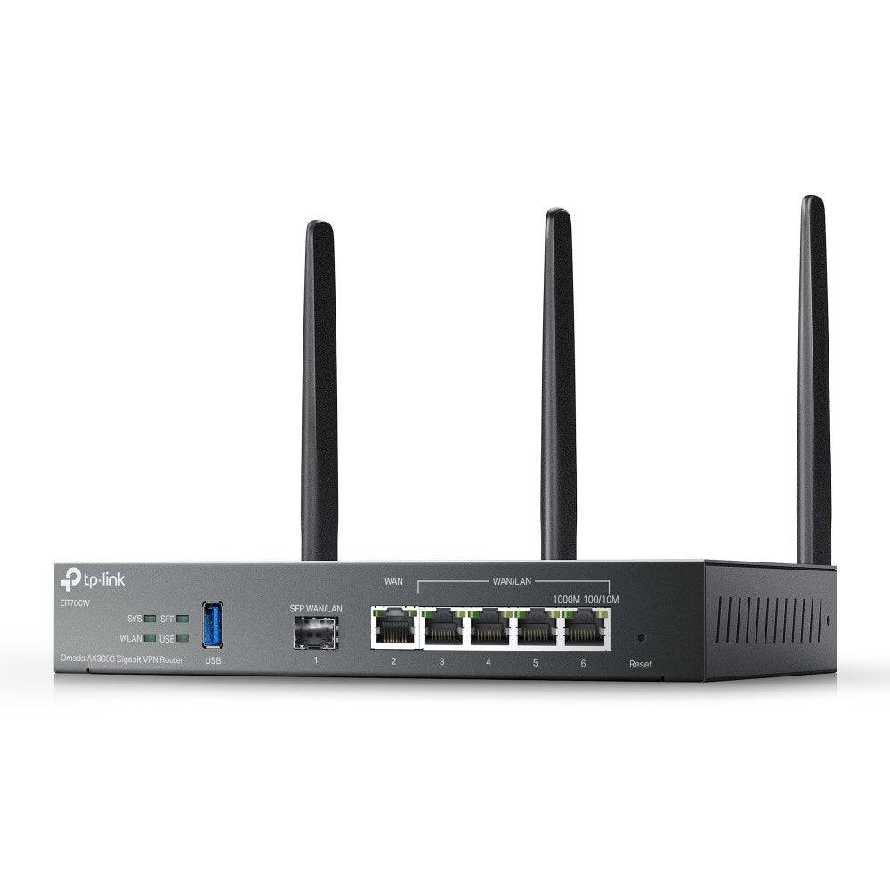 TP-Link Omada ER706W V1 - Draadloze Router - 4-Poort Switch - Wi-Fi 6 - Dual-Band 4-Port-Switch 1GbE-2