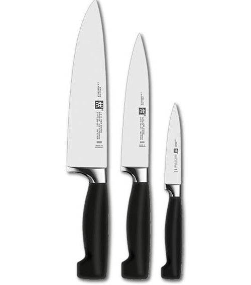 Zwilling 35048-000-0 Messenset 3-delig - Schilmes, Vleesmes, Koksmes (35048-000-0) 3-piece-0