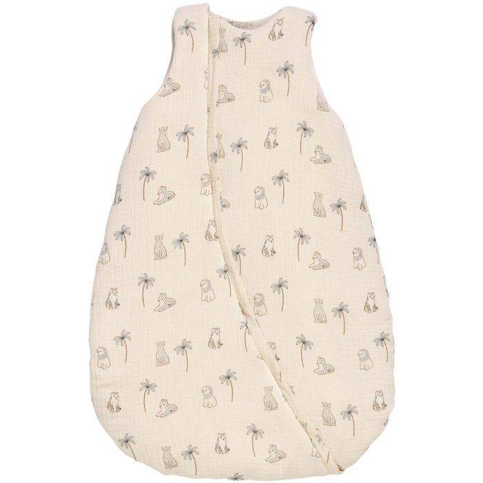 CANDIDE Newborn Dekentje - 70 cm - 3/9 maanden - Wit met Tijgerprint-0