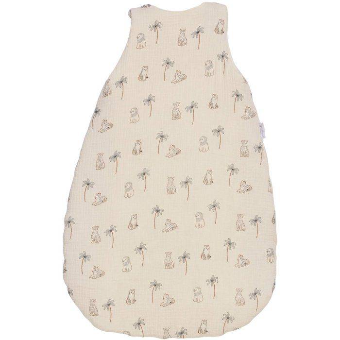 CANDIDE Newborn Dekentje - 70 cm - 3/9 maanden - Wit met Tijgerprint-1