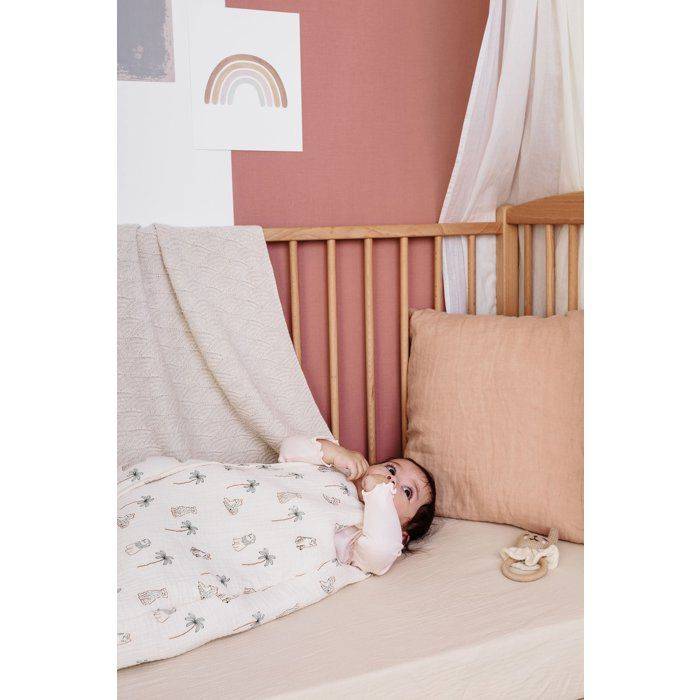 CANDIDE Newborn Dekentje - 70 cm - 3/9 maanden - Wit met Tijgerprint-4