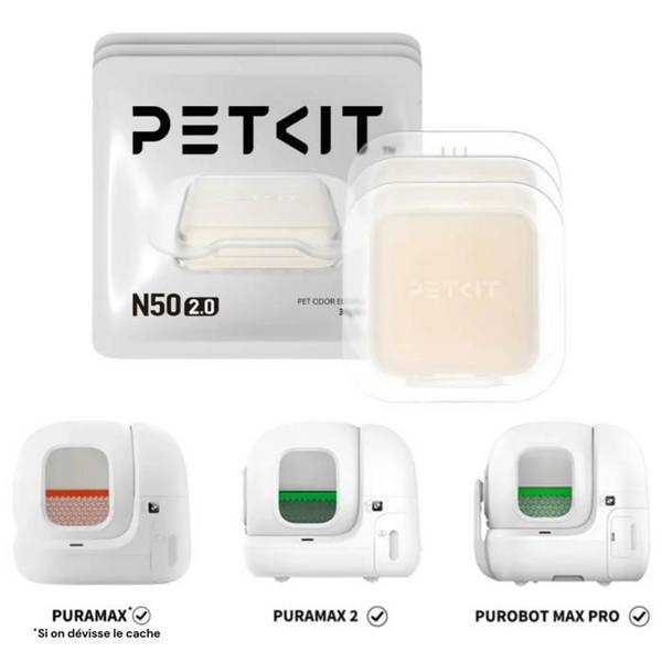 PETKIT Deodorants - Verpakking van 3 N50 2.0 voor PURAMAX 2