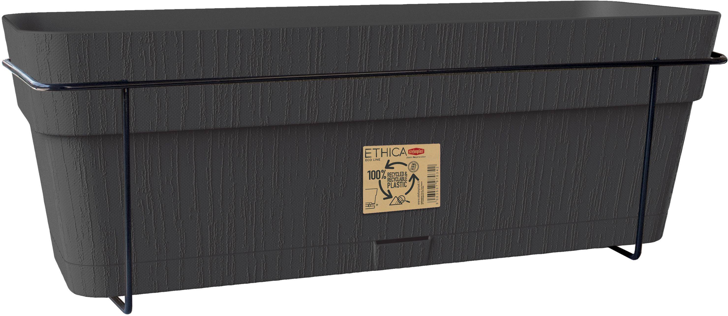 STEFANPLAST Balkonbak ETHICA 9 L 50x18x17 cm Grafiet h17-3