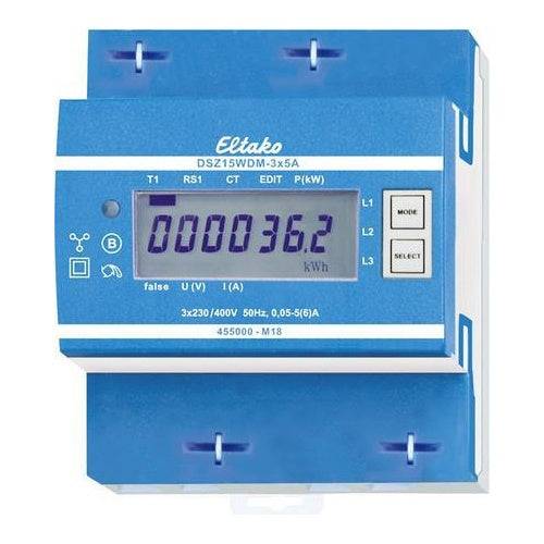 Driefasenteller 3 x 5A Gecertificeerd DSZ15WDM-3 x 5A MID-0