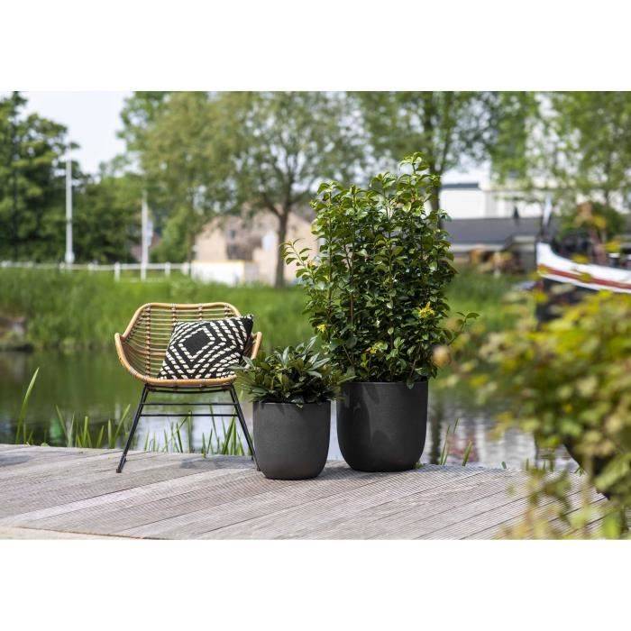 CAPI EUROPE URBAN SMOOTH Plantenbak - 43x41 cm - Zwart-1