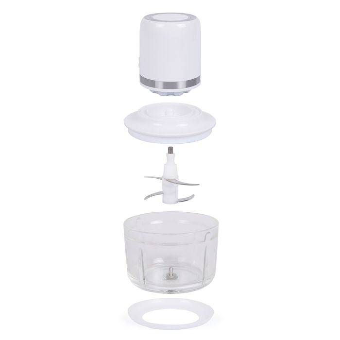 LIVOO Draadloze Elektrische Hakker - 200W - 1,2 L - 4 Stalen Messen-4