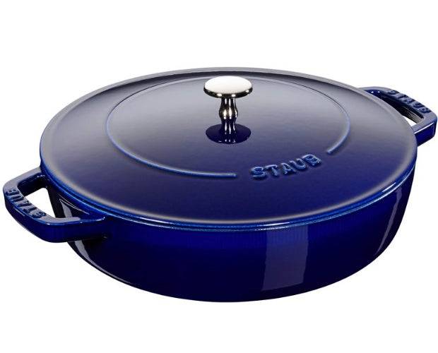 Staub Diepe Koekenpan 28 cm met Deksel-0