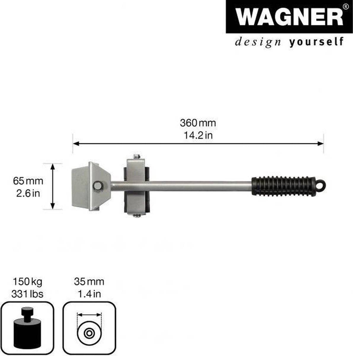 Wagner Meubelroller Set MM 3113 - Zwart - 12,0 x 8,0 x 3,4 cm-0