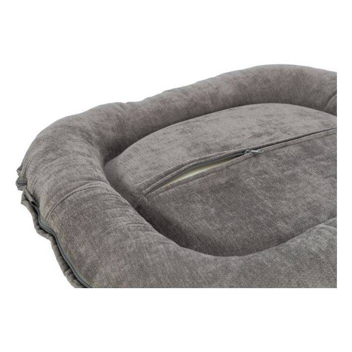 TRIXIE Hondenkussen VITAL LENNOX Chenille Stof Ovaal 70 x 55 cm Grijs-3