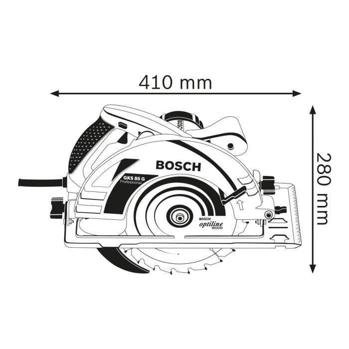Bosch Professional GKS 85 G Cirkelzaag 060157A900-3