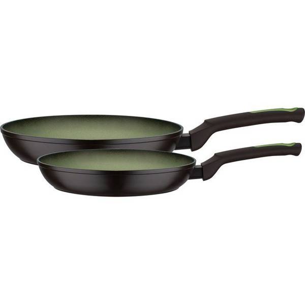 GSW AVOCADO Koekenpannenset - 2 Stuks - 24 en 28 cm - Gesmeed Aluminium - Geschikt voor Inductie - Groen