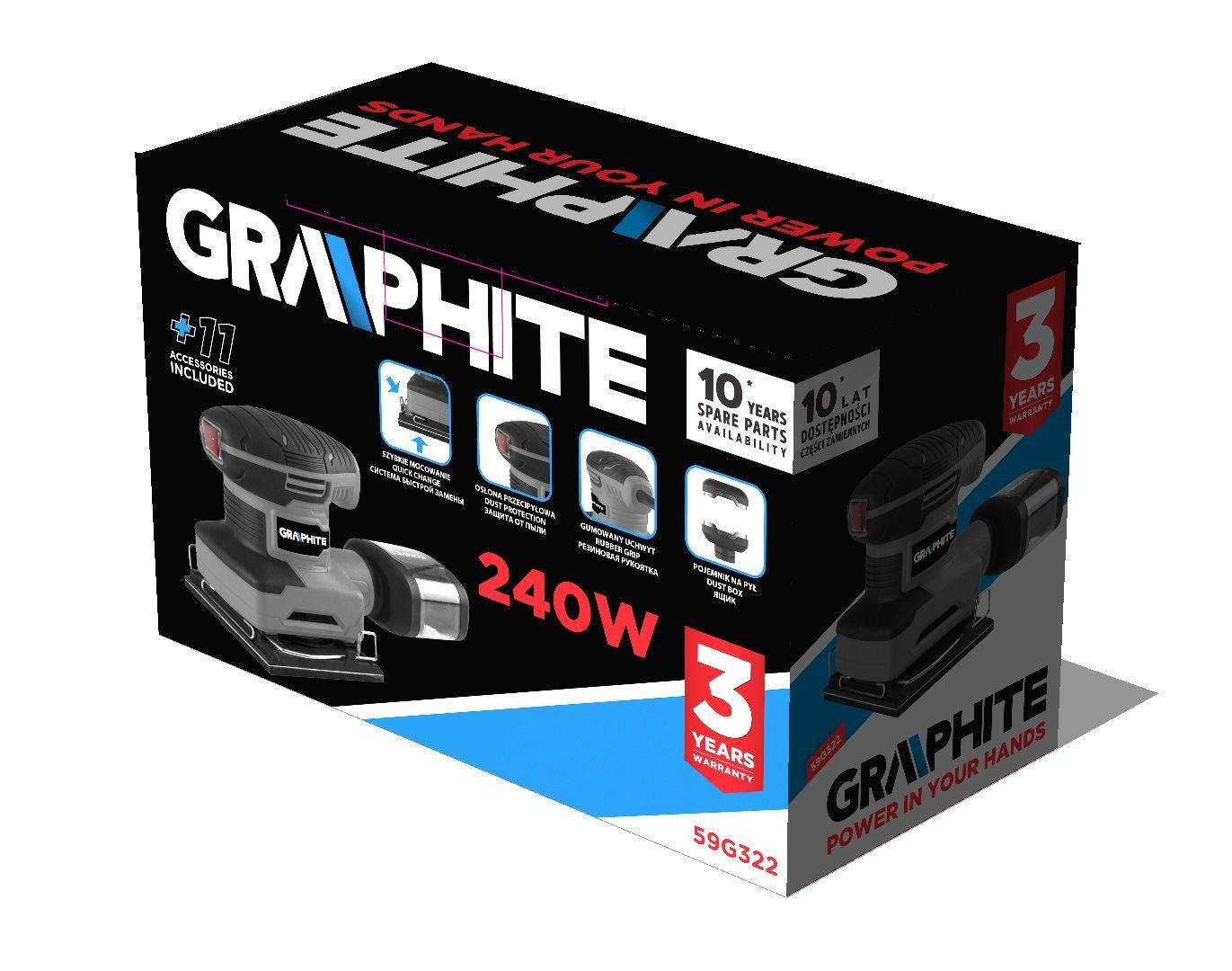 Graphite 59G322 Vloerschuurmachine 240 W-2