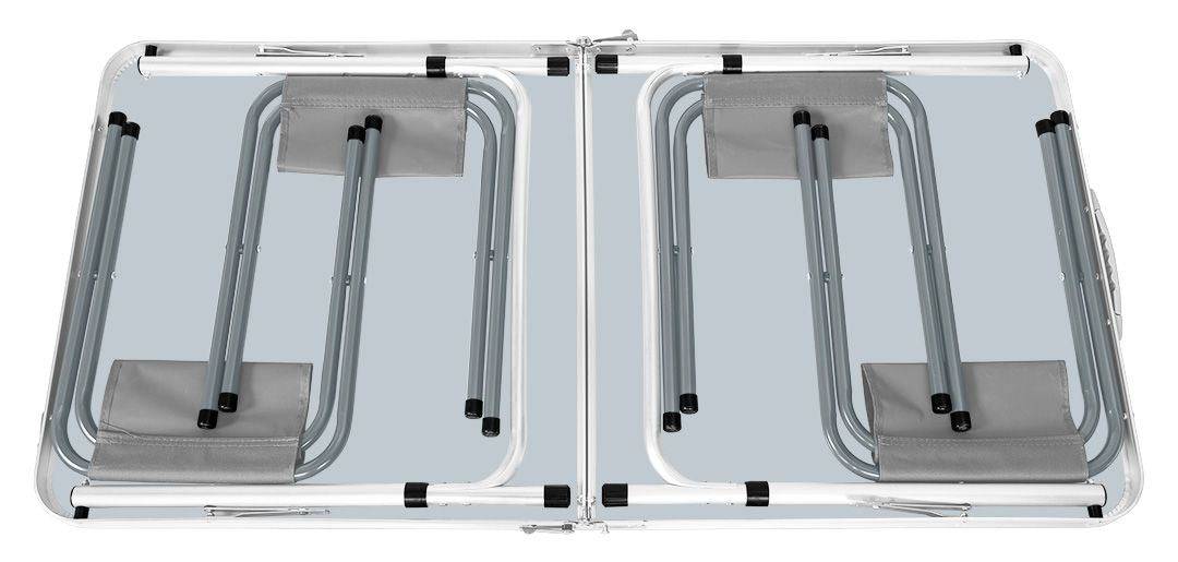 Camping Set Tafel & 4 Stoelen Vouwbaar in Koffer NEO TOOLS 63-159-2