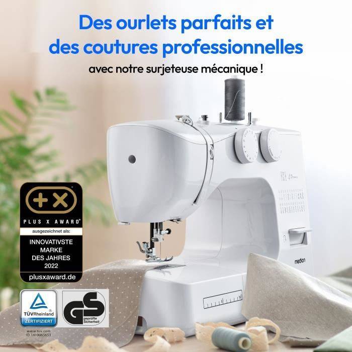 MEDION Naaimachine SM 60 - 62 W - 24 Steken + Dubbele Steken - 700 tpm - LED - Wit-3