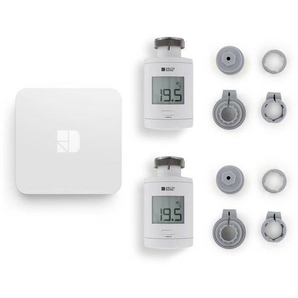 Delta Dore Thermostatische Radiatorkranen en Verbonden Doos - TRV 1.0 Verbonden Pakket - 6050664