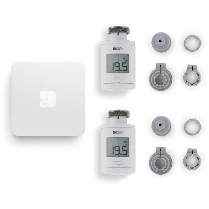 Delta Dore Thermostatische Radiatorkranen en Verbonden Doos - TRV 1.0 Verbonden Pakket - 6050664-0
