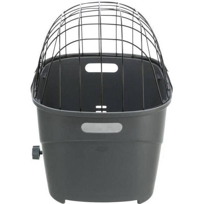 TRIXIE Plastic en Metaal Bagagedrager Mand - 36 x 47 x 46 cm - Grijs - Voor Honden-0