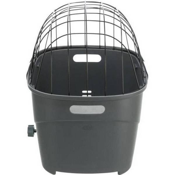 TRIXIE Plastic en Metaal Bagagedrager Mand - 36 x 47 x 46 cm - Grijs - Voor Honden