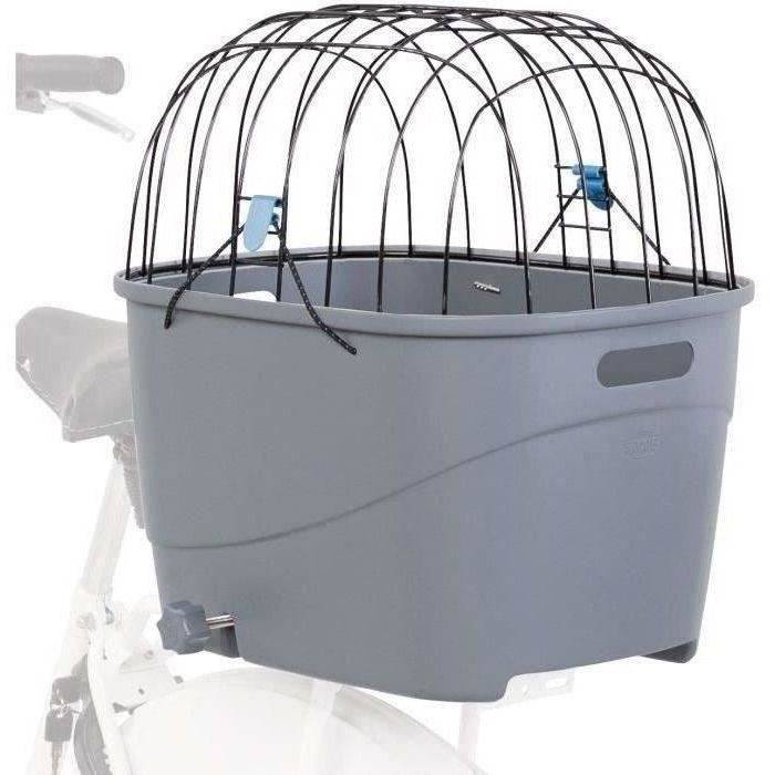 TRIXIE Plastic en Metaal Bagagedrager Mand - 36 x 47 x 46 cm - Grijs - Voor Honden-1