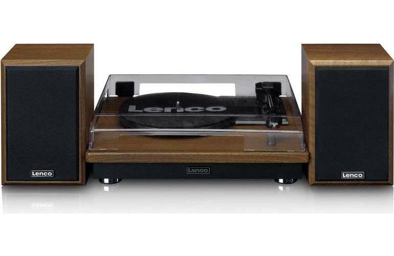 Lenco LS-100WD Platenspeler - Zwart, Eiken (LS-100)-0