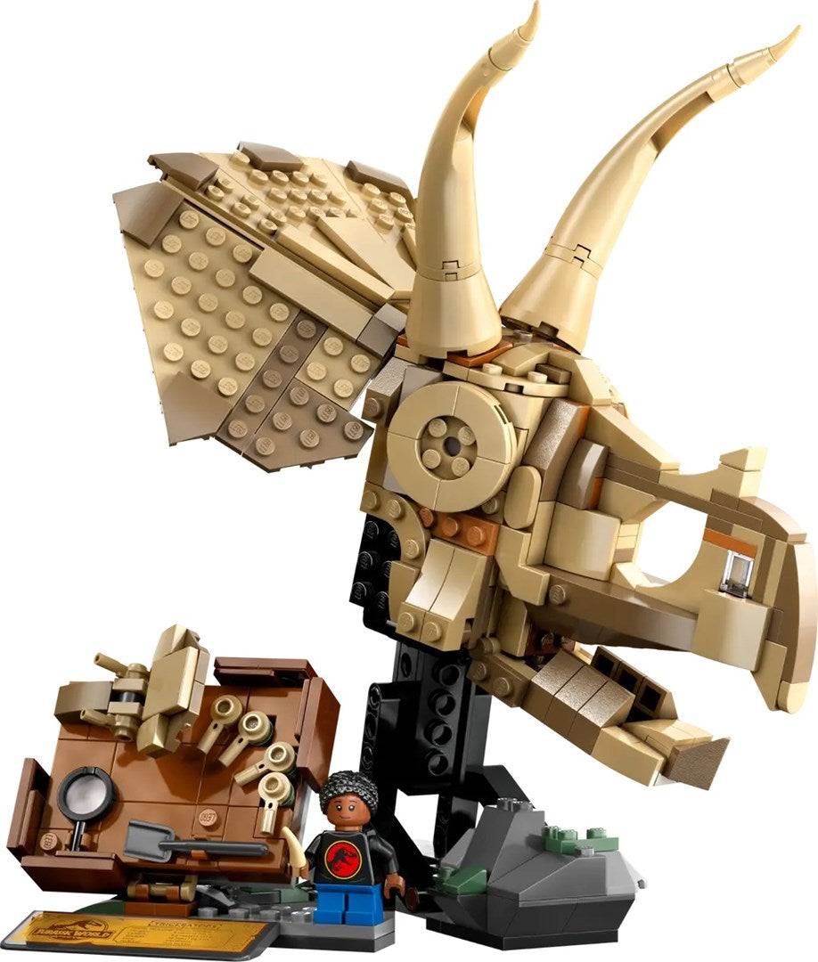 LEGO JURASSIC WORLD Dinosaurusfossielen: Triceratops Schedel Bouwset (76969)-2