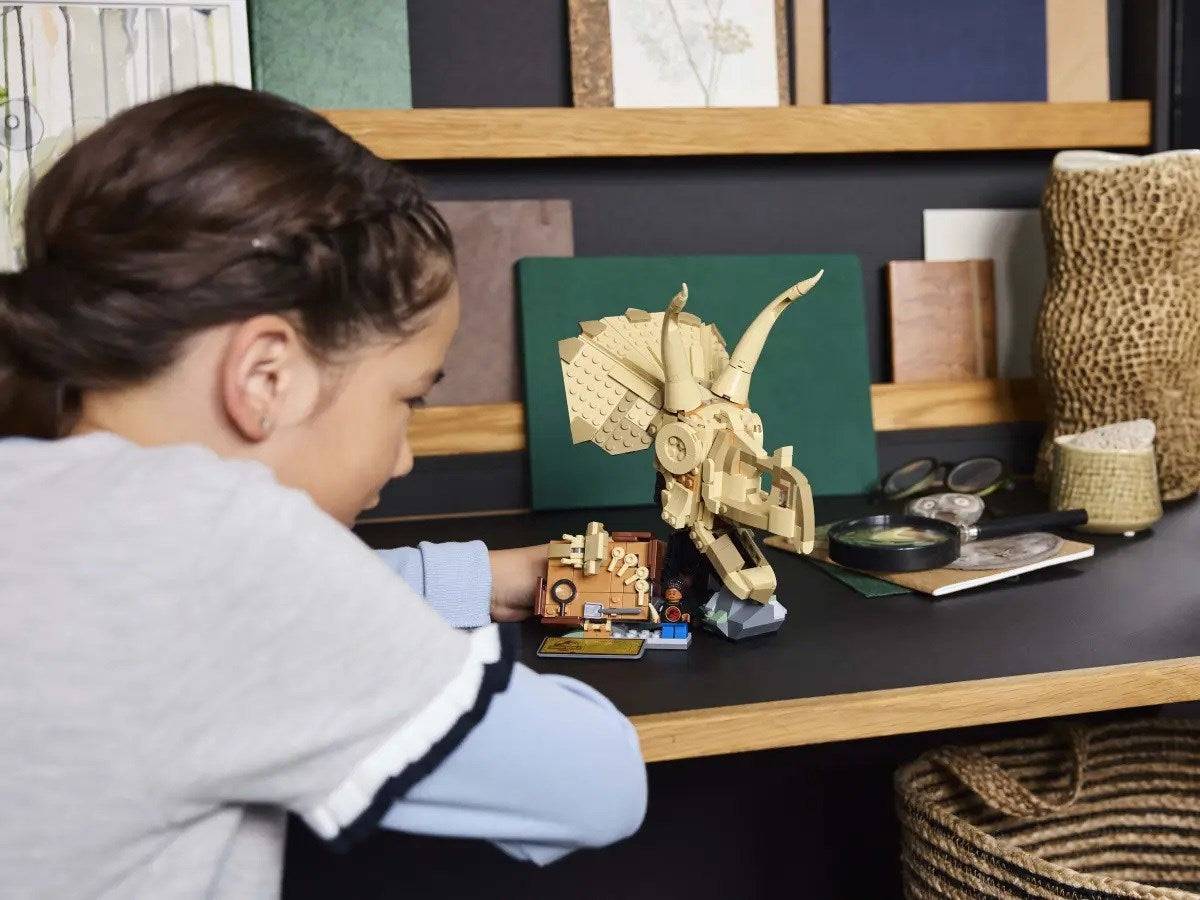 LEGO JURASSIC WORLD Dinosaurusfossielen: Triceratops Schedel Bouwset (76969)-4