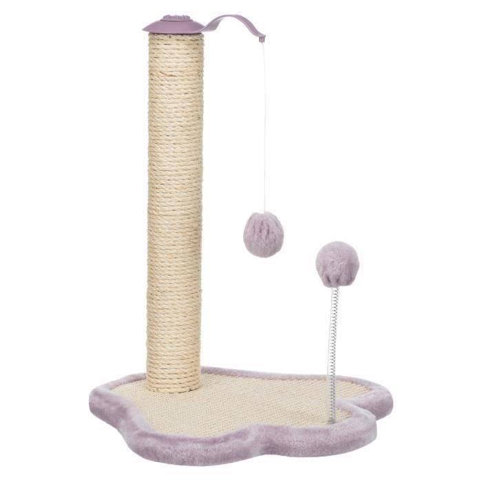 TRIXIE Junior Krabpaal met Paal - 50 cm - Natuurlijk en Mauve-0