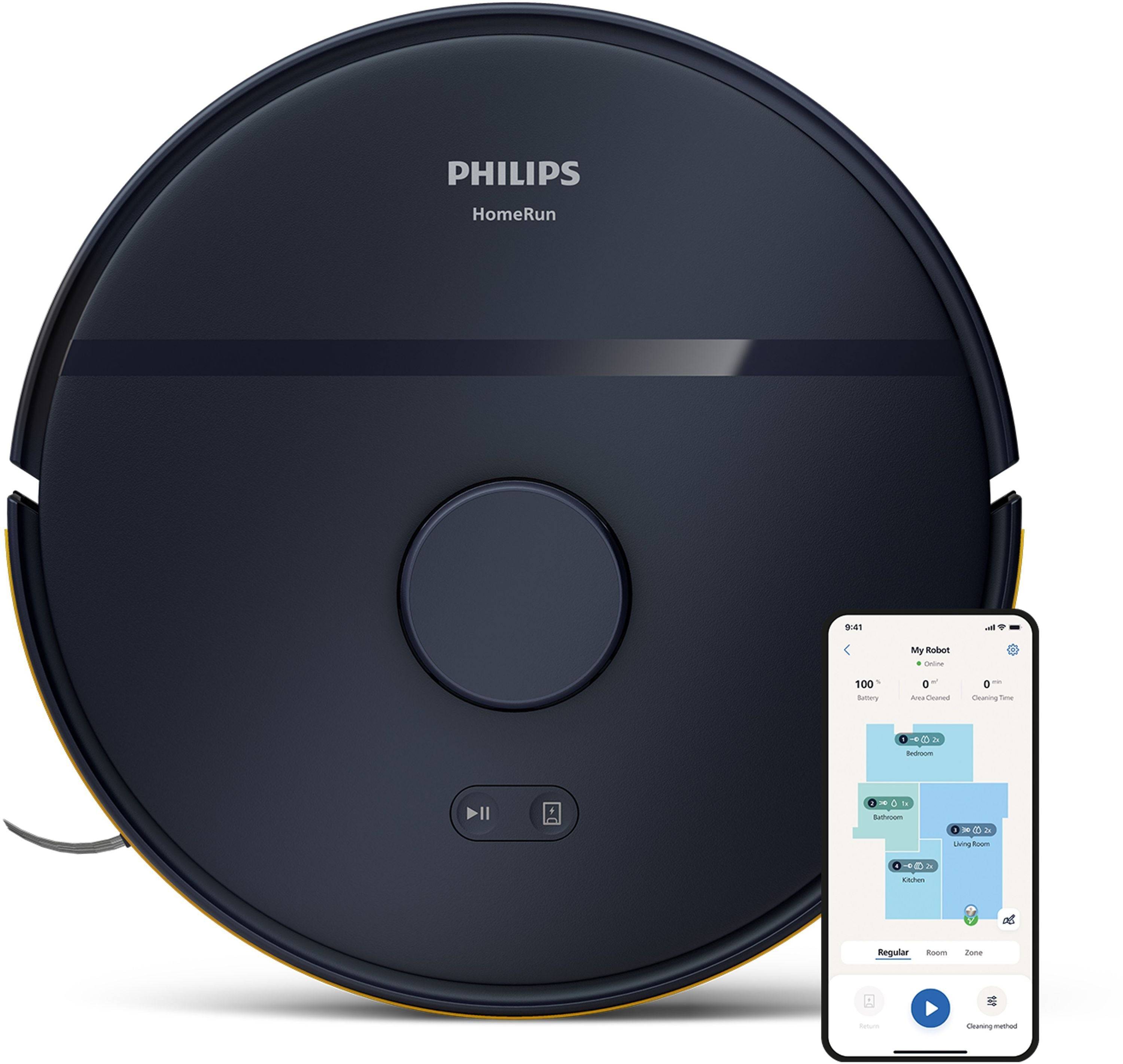 PHILIPS Robotstofzuiger en Mop - 2000 Series - 6.000 Pa - Oplaadstation - XU2000/15 - Middernachtblauw-0