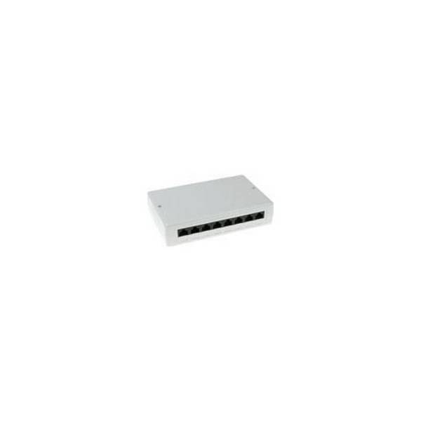 ACT Opbouwdoos - Onbeschermd 8 Poorten - CAT5E - Mountbox c5e 8 prt onbeschermd FA5000