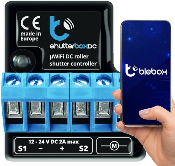 BLEBOX shutterBoxDC v2 WiFi I/O Module 230V