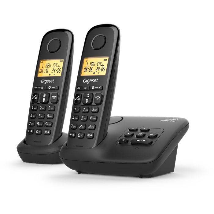 GIGASET Basic 100A DUO Vaste Telefoon - Antwoordapparaat - Handsfree - Verlicht Scherm - 50-contacten Telefoonboek-2