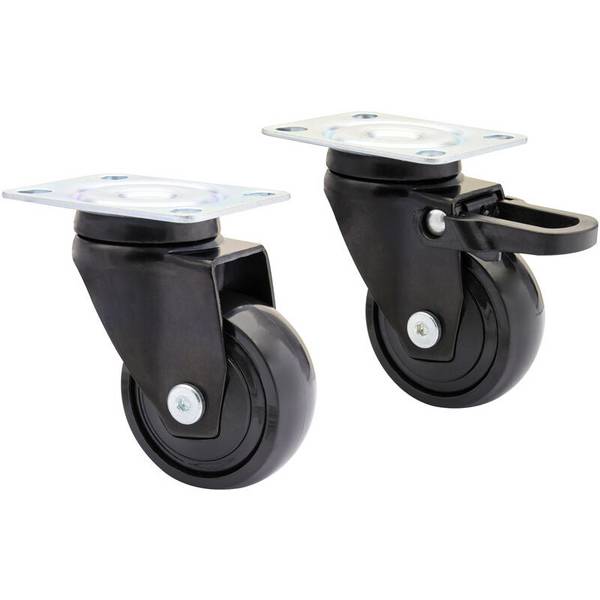 WAGNER Design Yourself Zwenkwielen voor Kasten en Planken - RO 2252,4 stuks.