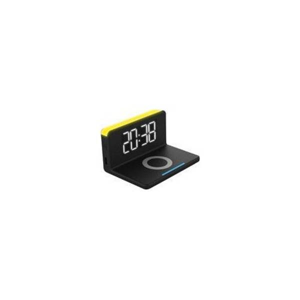 TERRATEC ChargeAir Klok - Draadloze Oplaadmat - 10 Watt (USB) - Zwart/Geel