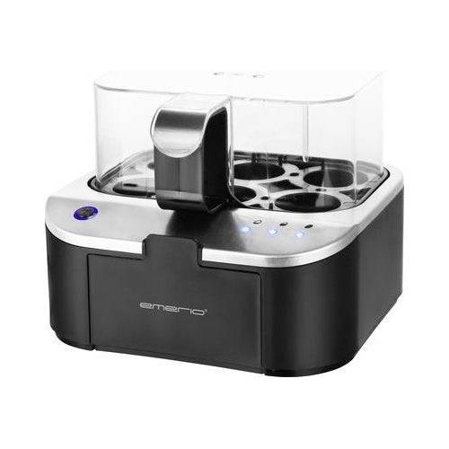 EMERIO EB-123177.1 Eierdop - Antiaanbaklaag - BPA-vrij - Zwart/Zilver-0