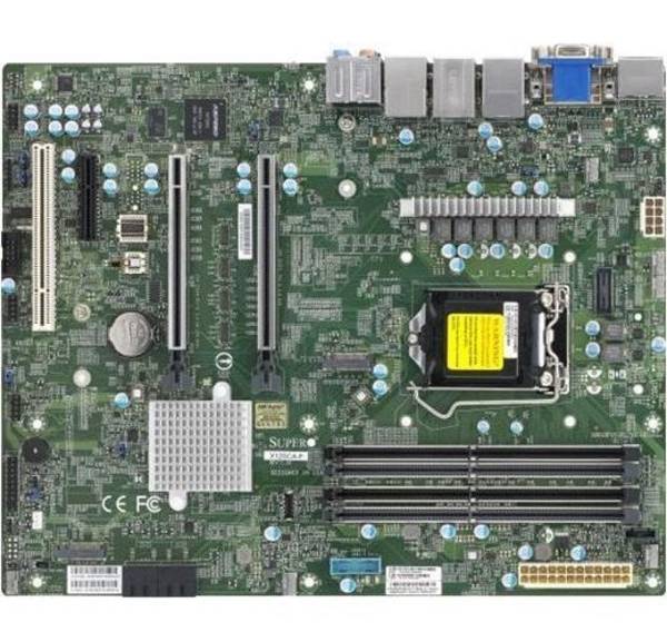 Super Micro X12SCA-F Moederbord ATX LGA1200 W480 USB-C Gen2 Gigabit LAN MBD-X12SCA-F-B LGA1200-Sockel